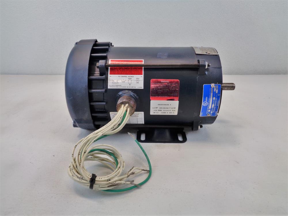 Leeson 1/2 HP 1725 RPM Electrical Motor, 116190.00, C6T17XK23B